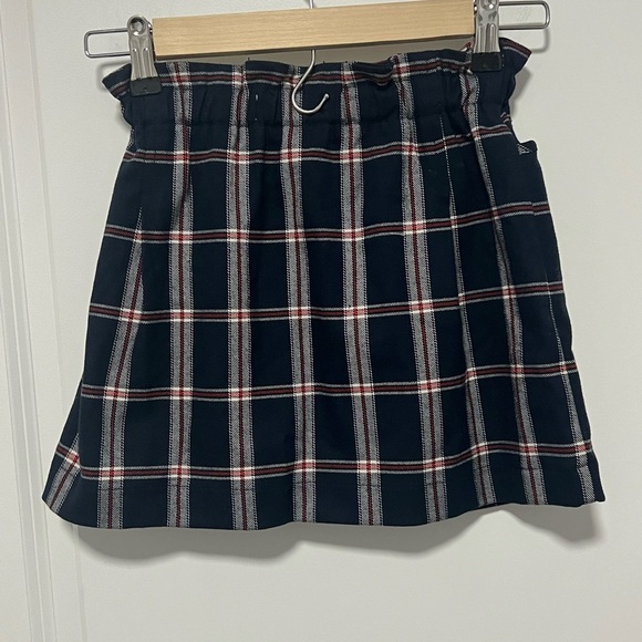 Zara Kids/Girl Blue Plaid Skirt Elastic Waist and Pockets size 8 - Picture 5 of 6